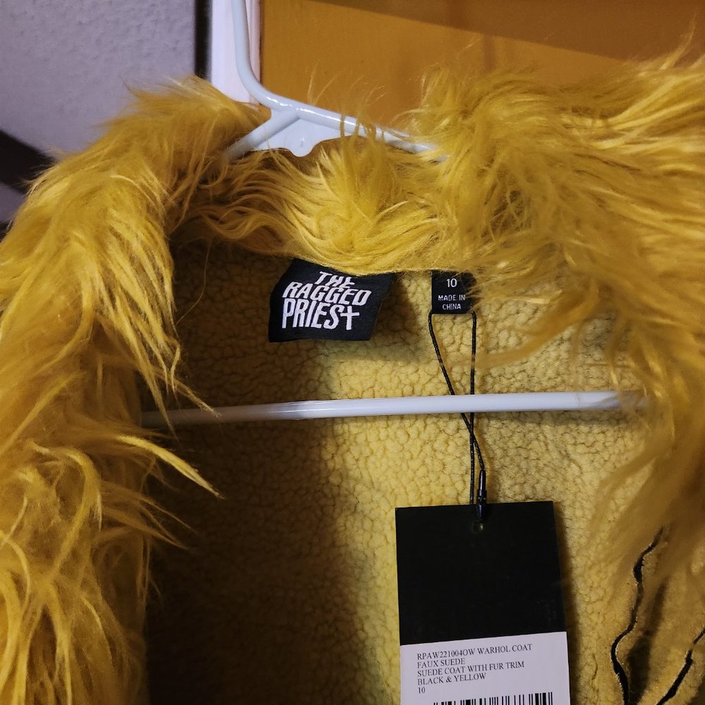 Ragged priest Warhol Faux Fur Trim jacket - Picture 2 of 2